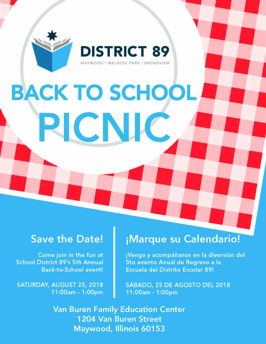 Back to School Picnic Flyer 2018