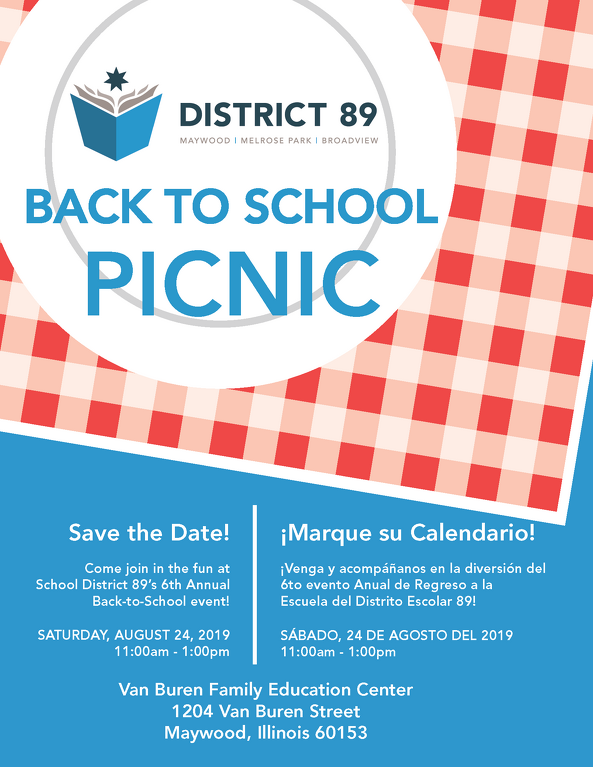 Back to School Picnic Flyer 2019
