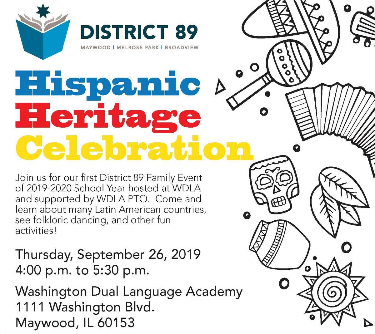 Hispanic Heritage Celebration Flyer