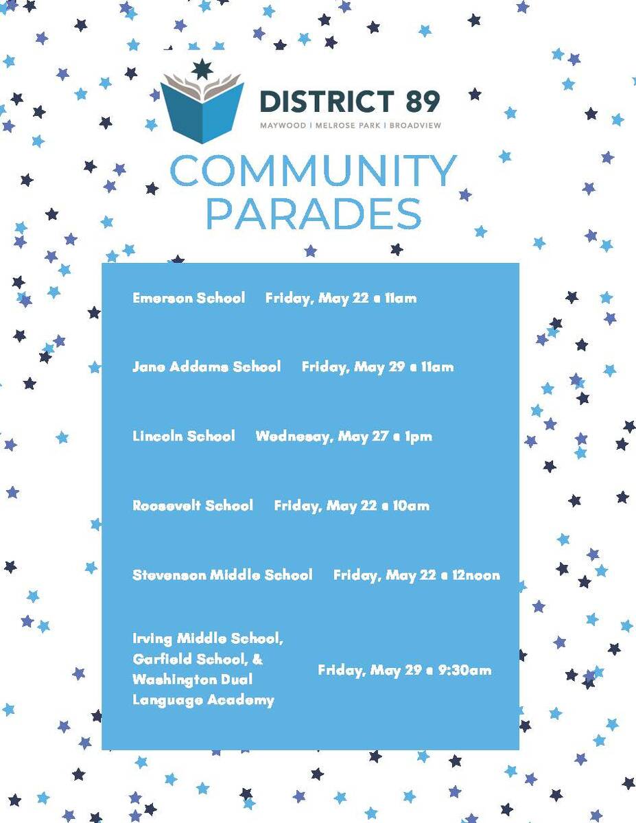 school parade schedule