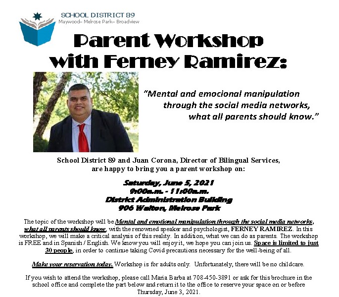 parent workshop flyer