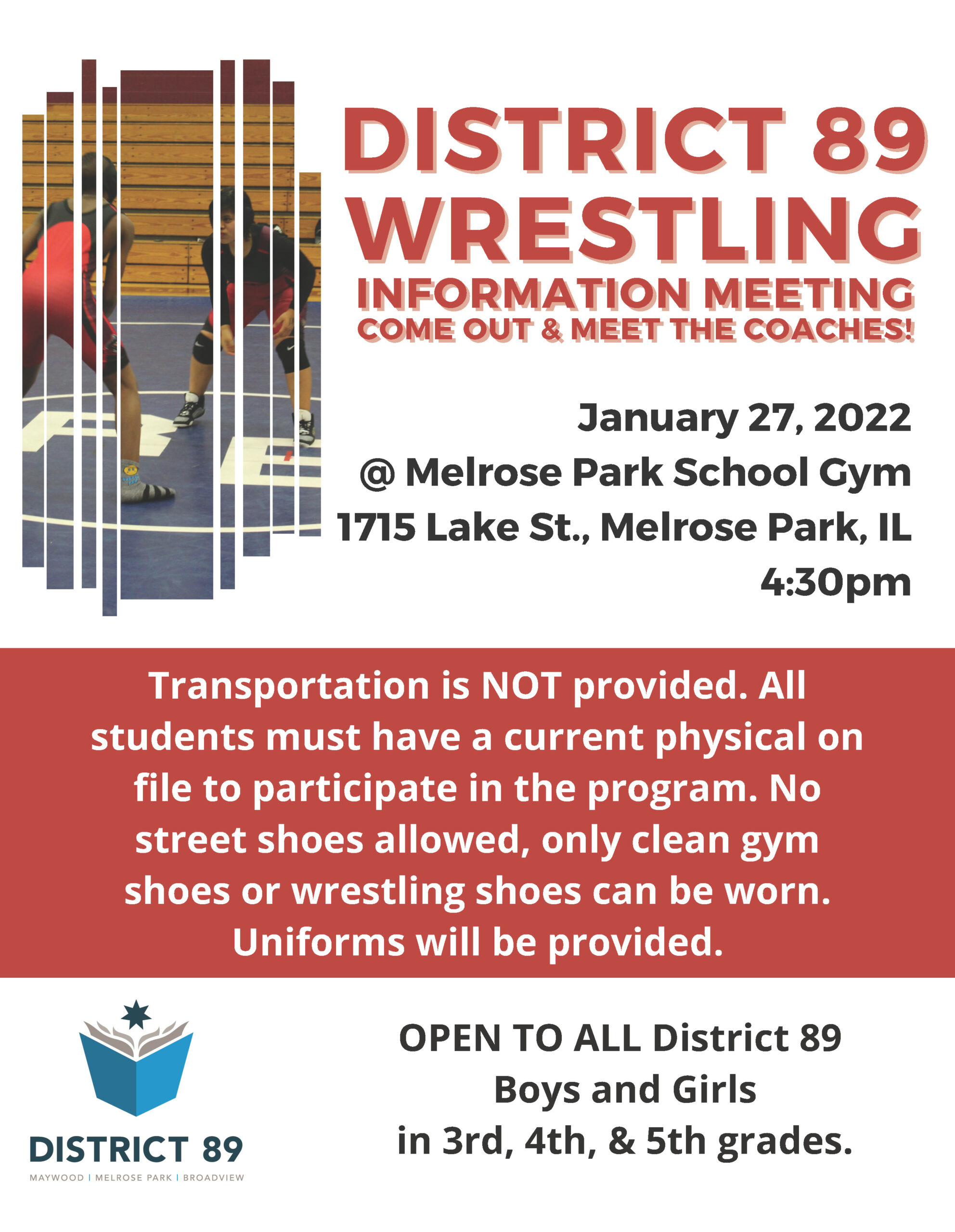 wrestling flyer