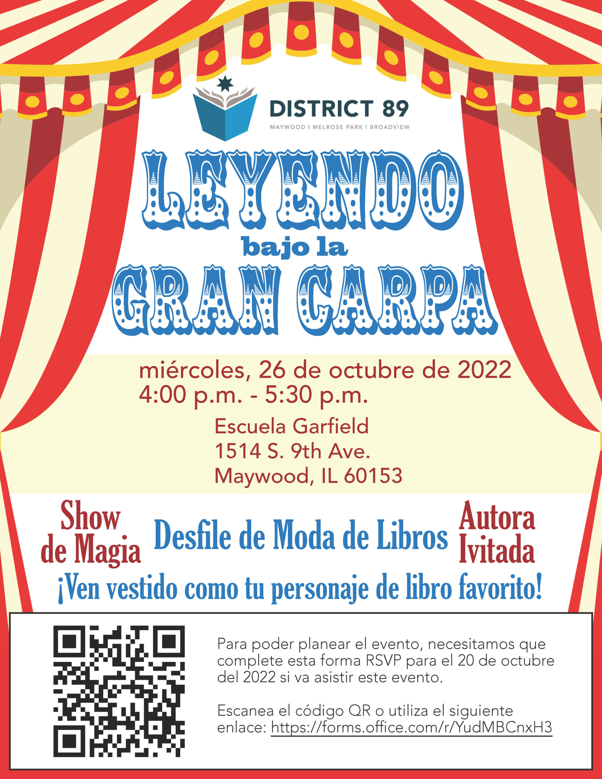 Literacy Night Flyer in Spanish