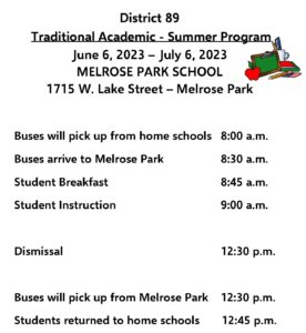 Summer school information